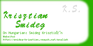 krisztian smideg business card